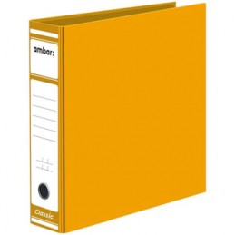 Pasta de arquivo, capa de arquivo, capa de argolas, Material de escritório para empresas, lombada larga, amarela, económico