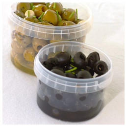 Caixa Alimentar 300ml Take-Away Plástico Redonda com Tampa