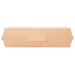 Embalagem descartável pão com chouriço, cachorro, panini, sanduiche, take-away, levar para casa