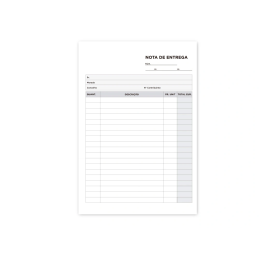 Bloco Impresso para encomendas - notas de encomenda - A5 Folha dupla, bloco autocopiativo