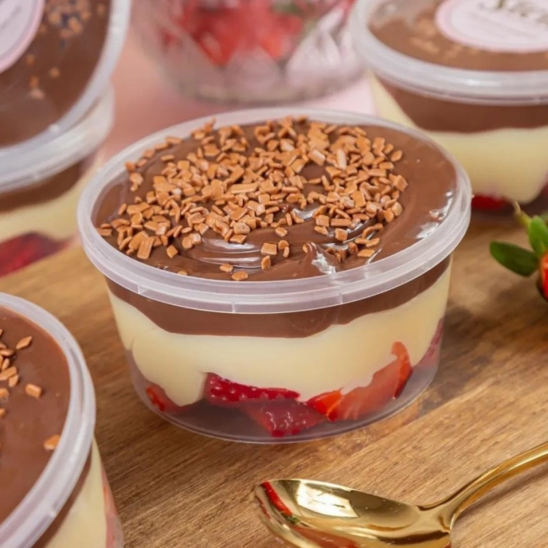 Embalagem para bolo de pote
Take-Away, delivery, entregas em casa