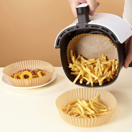Formas de papel vegetal redondas para Air fryer. formas para air fryer baratas