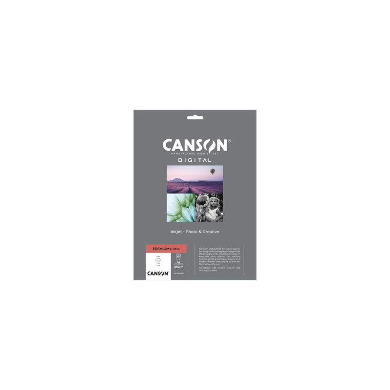 papel impressora, papel fotográfico A4 Canson Premium Lustroro