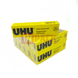 Cola Líquida UHU 35ML, cola em tubo, material escolar, escola, aulas, artes, artesanato, madeira, cerâmica, borracha, tecido