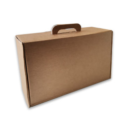 Caixa auto montável, embalagem com asa, caixa para envio de encomendas, caixa com alça, 34X19cm