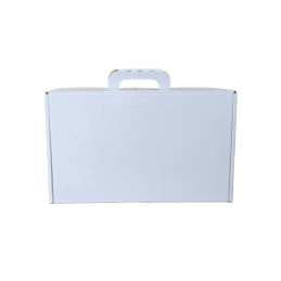 Caixa auto montável, embalagem com asa, caixa para envio de encomendas, caixa com alça, 34X19cm