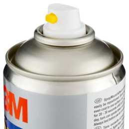 Cola 3M em spray, permanente e reposicionável. Tecido, couro, papel, plástico.