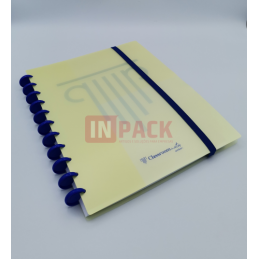 caderno de discos A4, disciplinas, escola, português, filosofia, escolar, caderno inteligente, expansível, capa rija, amarelo