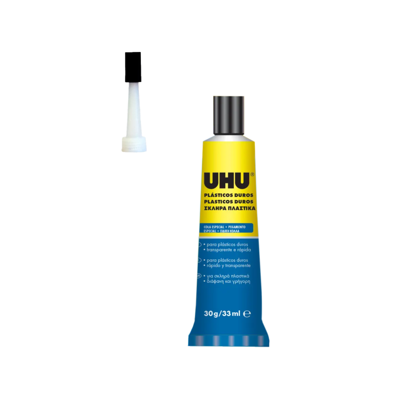 COLA PLÁSTICOS DUROS UHU 30g/ 33ml