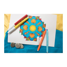 marcadores, marcador de cor, 12 cores. Material Escolar, escola, desenho, pintura, artes, Turbo maxi
