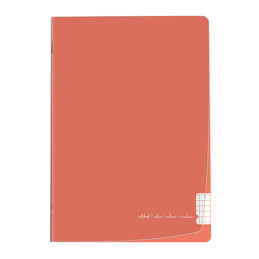 caderno, cadernos, material escolar barato, A4, Pautado, de linhas, xadrez, quadriculado, Capa plástica, Agrafado, Vermelho
