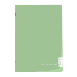 caderno, cadernos, material escolar barato, A4, Pautado, de linhas, xadrez, quadriculado, Capa plástica, Agrafado, Verde