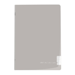 caderno, cadernos, material escolar barato, A4, Pautado, de linhas, xadrez, quadriculado, Capa plástica, Agrafado, Bege