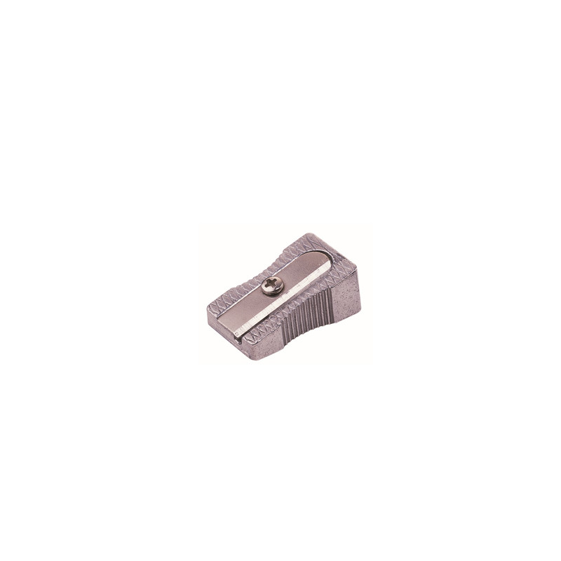Afia lápis, aguça metalica, afia de metal, material escolar, material de escritório