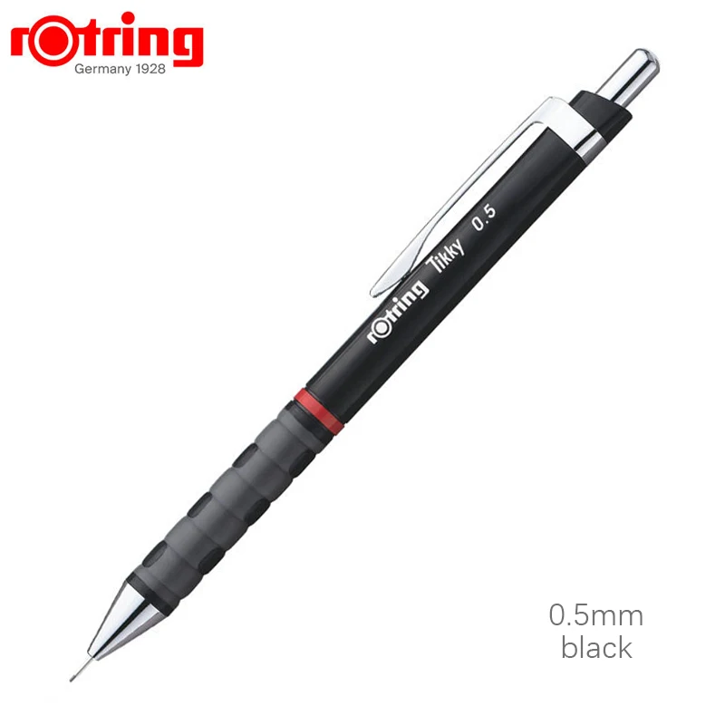Lapiseira, Rotring, Tikky II, 0,5mm, Preto , Lápis de minas, geometria, material escolar