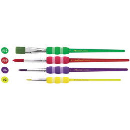 Pinceis, pincel, pintura, artes, material escolar, FABER CASTELL, guaches, aquarelas, Nº2/6/10/12