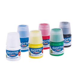 GUACHE GIOTTO TUBO 5 CORES PRIMARIAS 5x7,5ml, pintar, pintura, tintas, guaches, material escolar