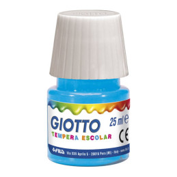 Tintas Líquidas Guache, Material Escolar, Pincel, 12 Cores, 12x25ml, Pack Pintura, Giotto, Azul
