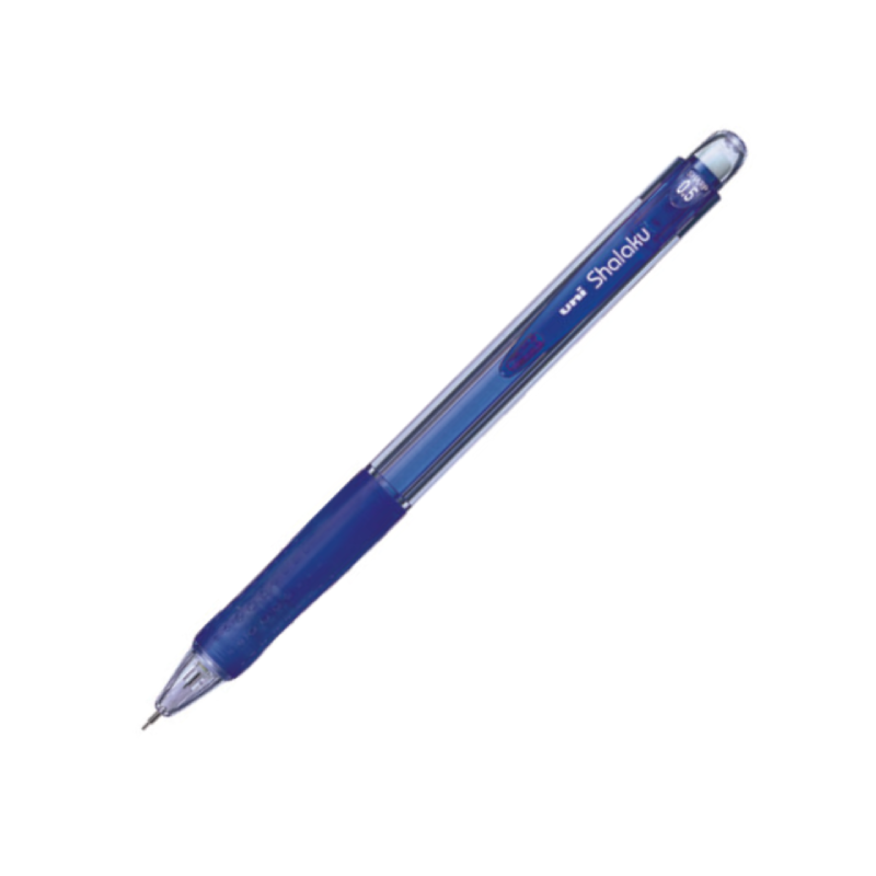 Lapiseira, UNI Shalaku, M5-100, 0,5mm, Azul, lapis de minas, geometria, material escolar