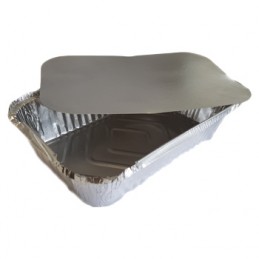 Embalagem Alimentar Alumínio com tampa para Take-Away, Restauração, Cafés, Bebidas, Churrasqueiras. Recipiente