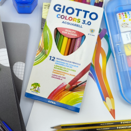 KIT ESCOLAR, Material Escolar, Caderno Capa Plástica, Canetas, Ambar, Capa Preta, Lápis, Caneta BIC, UHU, Giotto