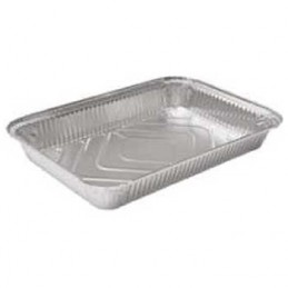 Embalagem Alimentar Alumínio 2380ml Retangular com Tampa para Serviços de Catering, Casamentos, Eventos, Take-Away