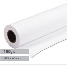 Rolo de Papel Plotter, 1270mm x 30mts, 180Grs, Coated SIHL,  Impressão de projetos, Arquitetura e Engenharia