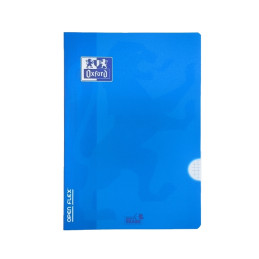 caderno, cadernos, material escolar, A4, xadrez, quadriculado, Capa plástica, Agrafado, Oxford Open Flex, Azul Ciano