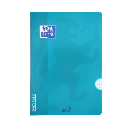 caderno, cadernos, material escolar, A4, xadrez, quadriculado, Capa plástica, Agrafado, Oxford Open Flex, Azul Claro