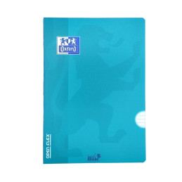 Caderno Capa Plastica, Agrafado, Pautado, Linhas, A4, Material escolar, capa rija, oxford openflex, cadernos, azul claro