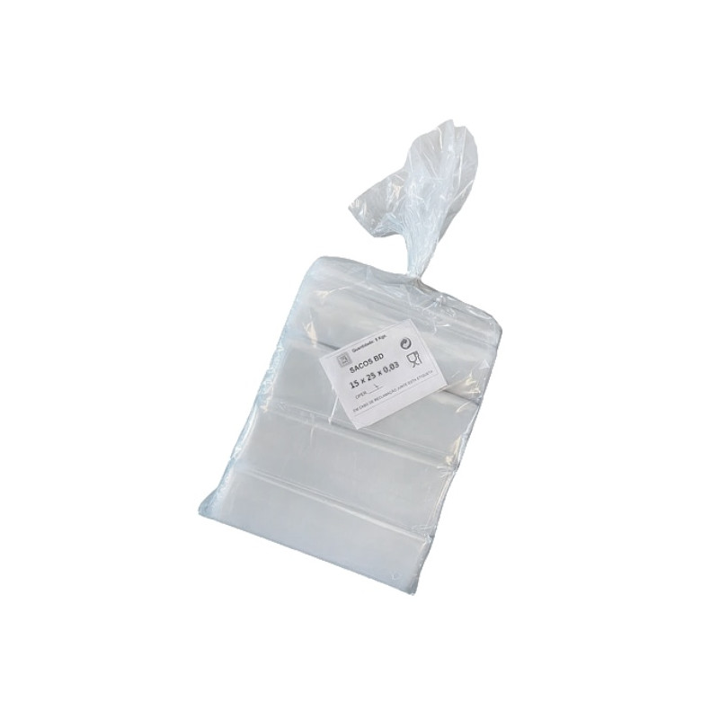 Sacos plásticos, BD, em Bloco, sem asa, Cristal, resistente, ao kilo, minimercado, talho, frutaria, 15x25 Sacos plásticos, BD, em Bloco, sem asa, Cristal, resistente, ao kilo, minimercado, talho, frutaria, 15x25