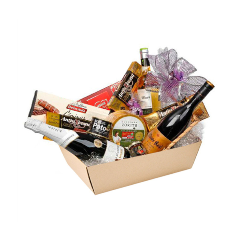 Tabuleiro de Cartão para Cabaz, prendas, exposição, venda, expositor, box, basket, presente, exposição, 400x260x60mm