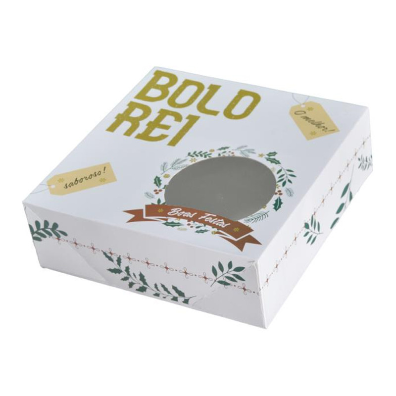Caixa Bolo Rei, embalagem pastelaria, embalagem para Bolo rei, 24x24cm, 100 caixas, natal