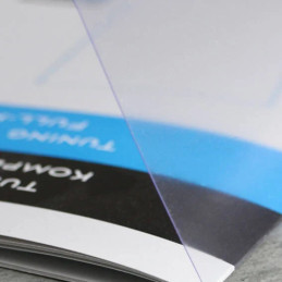 Encadernação de livros, capa plástica transparente, 300mic, folha acetato, gráfica, impressão A4, caixa com 100 unidades