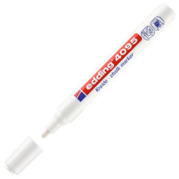 Marcador Giz Branco Edding 4085 2-3mm, Marcador Branco, medio