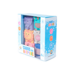 Cubos do Animais para o Banho - AmbarScience, brinquedo didático, movimentos e animais, + 6 meses
