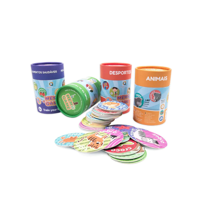 Jogo de Memória Alimentos Saudáveis - AmbarScience, brinquedo educativo, +3 anos