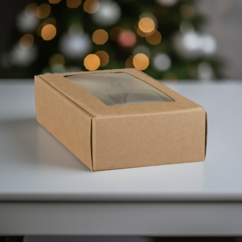 embalagem, panettone, panetone, caixa premium com janela e asa, 34 x 18,5 x 9cm, cartão kraft, caixa bolo, aniversário