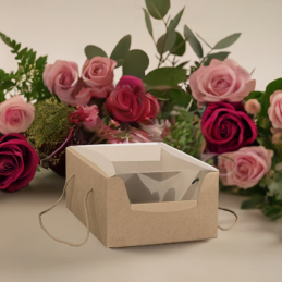 embalagem, panettone, panetone, caixa premium com janela e asa, 33,5 x 23,5 14cm, cartão kraft, ecológica, caixa bolo