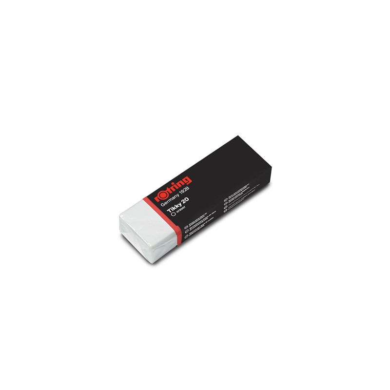 BORRACHA BRANCA ROTRING TIKKY B20, apaga lápis, material escolar