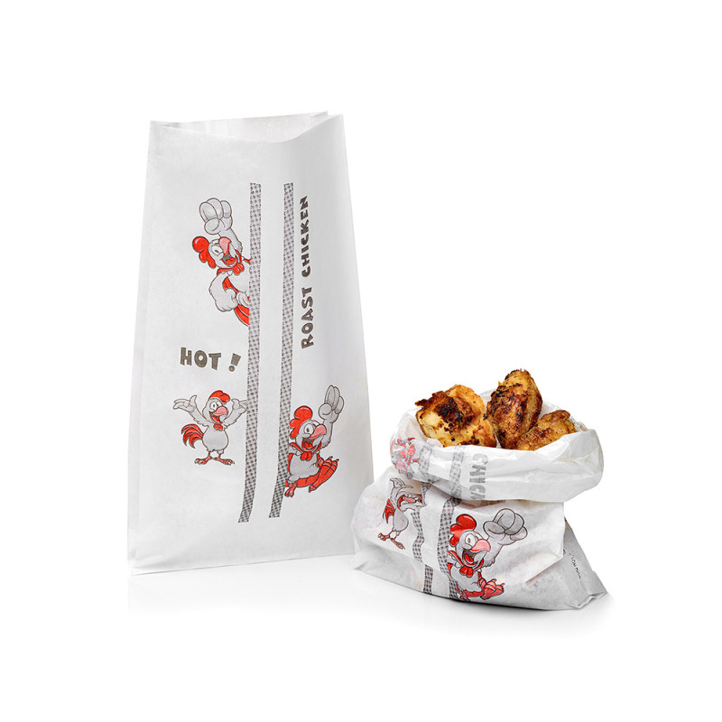 sacos térmicos para frango churrasco, polipropileno, pack 500 sacos, laminado,