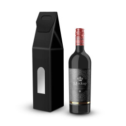 Caixa Cartão para 1 Garrafa, Caixa, Embalagem, Encomendas, Cabaz, presente