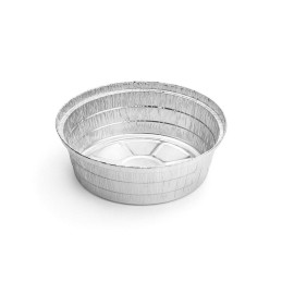 Recipiente, Embalagem Alimentar Alumínio 1400ml Redonda com Tampa.