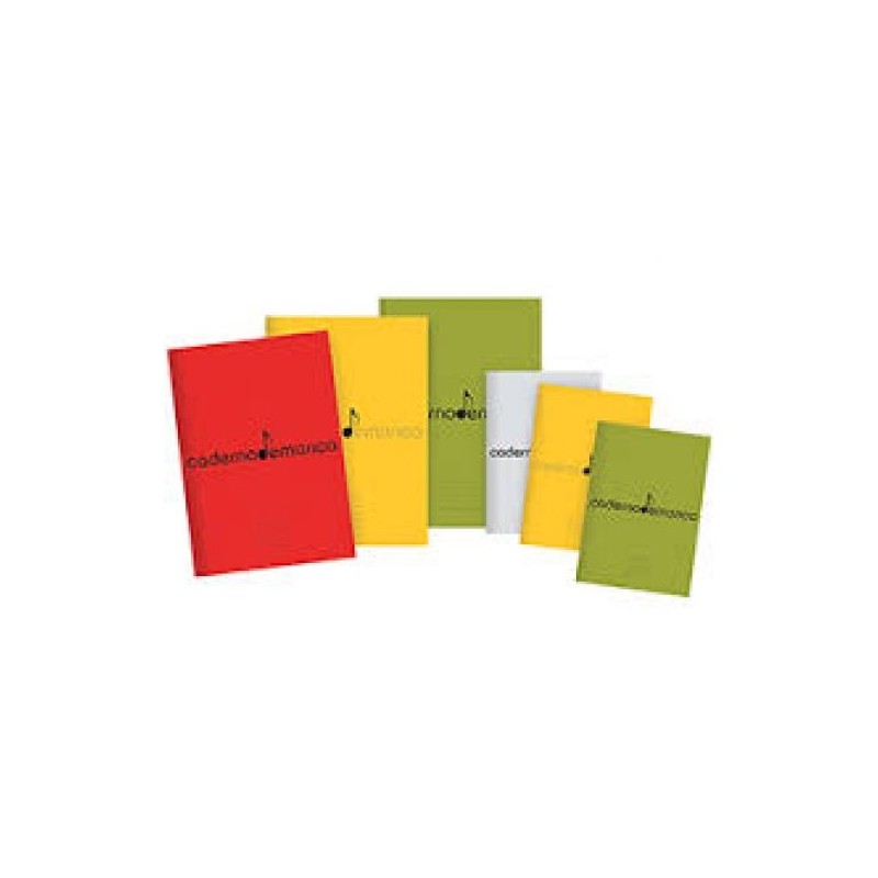 Caderno A4 de música, Caderno A5 de música, aulas de música, notas, pauta. material escolar barato