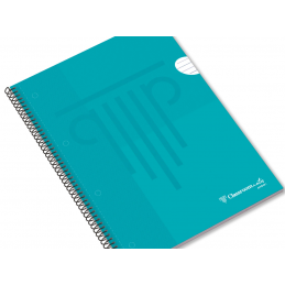 Caderno de argolas, capa dura, amabar, pautado, liso, xandres, escolar, escola, material, disciplinas, A4, xadres, azul
