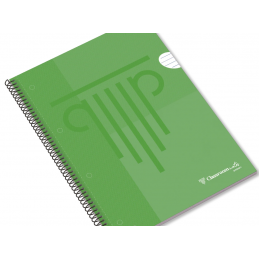 Caderno de argolas, capa dura, amabar, pautado, liso, xandres, escolar, escola, material, disciplinas, A4, xadres, verde