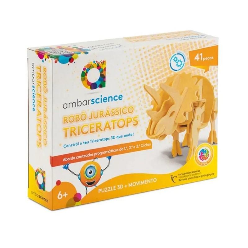 Triceratops - Robô Puzzle 3D (6+) Ambar Science