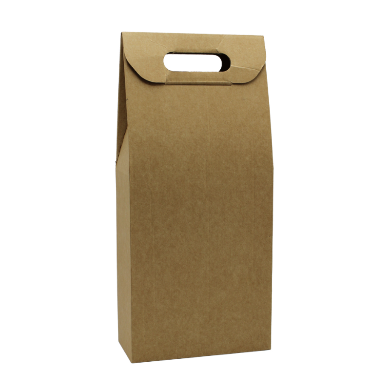 Caixa Cartão para 2 Garrafas Kraft Natural Sem Janela, Caixa, Embalagem, Encomendas Caixa Cartão para 2 Garrafas Kraft Natural Sem Janela, Caixa, Embalagem, Encomendas