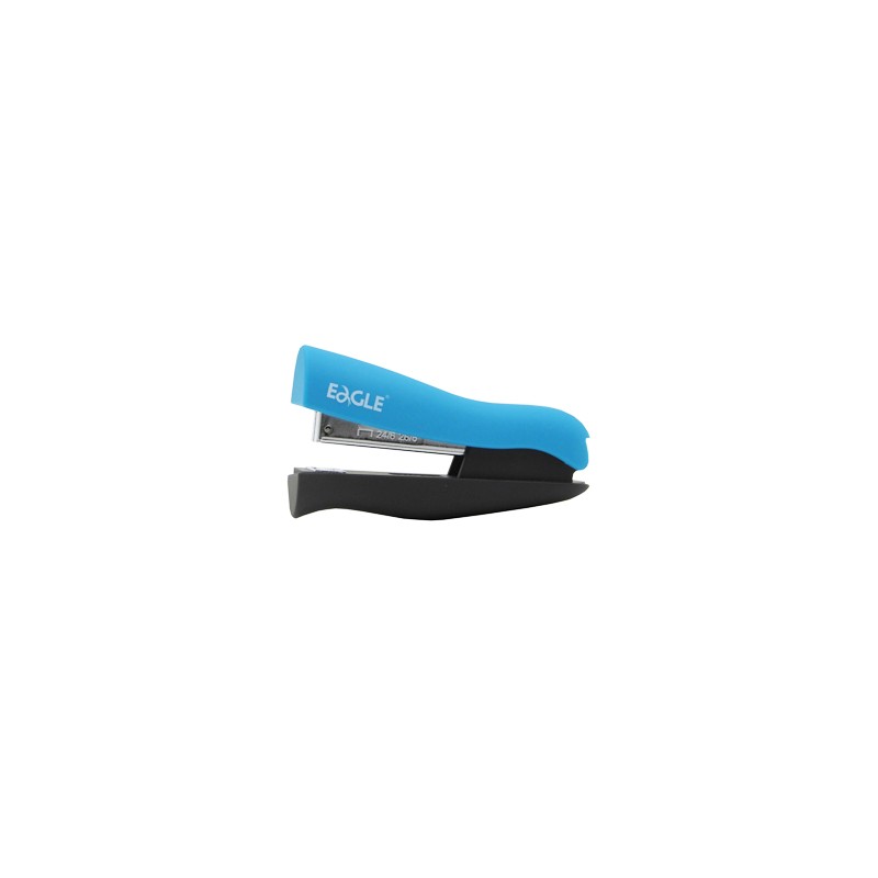 Agrafador de secretária resistente, 24/ 6 Fullstrip Eagle Neon Azul, 20 folhas, agrafes, agrafos
